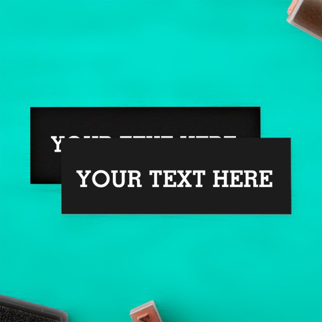 Add Your Own Custom Text Here Black and White Loyalty Card (Creator Uploaded)