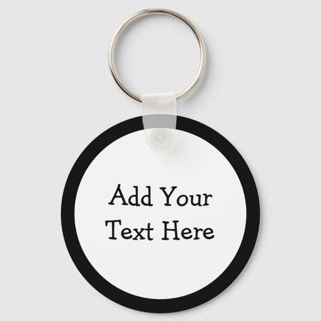 Add Your Own Custom Text To This  Key Ring (Front)