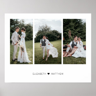 Add Your Own Customised 3 Photo Collage Poster