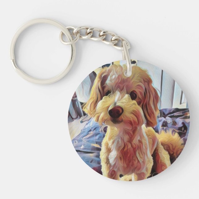 Add your own cute picture key ring (Front)