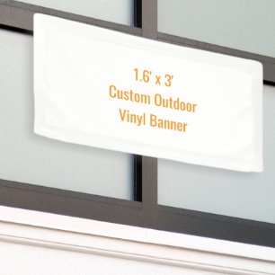 Add Your Own Design 1.6' x 3' Banner