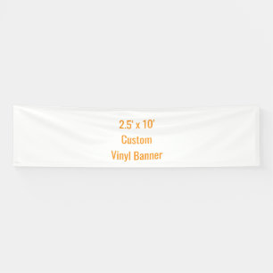 Add Your Own Design 2.5' x 10' Banner