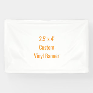 Add Your Own Design 2.5' x 4' Banner