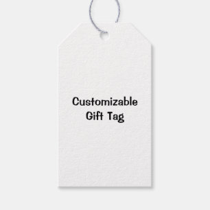 Add Your Own Design Grey Twine Gift Tags