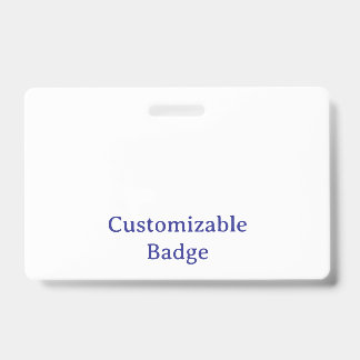 Add Your Own Design Horizontal ID Badge