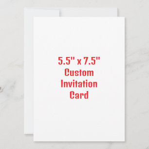 Add Your Own Design Invitation Card