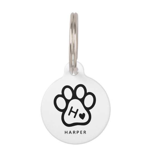 Add Your Own  Dog Pets Monogram Pet Tag (Front)