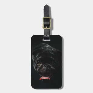 Add Your Own Dog Photo Travel funny pug Luggage Tag