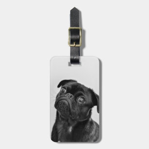 Add Your Own Dog Photo Travel funny pug Luggage Tag