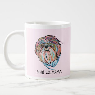 Add your own Dog Shihtzu Mother's Day Cute Large Coffee Mug