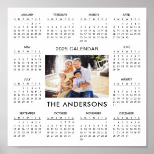 Add Your Own Family Photo 2025 Calendar Poster