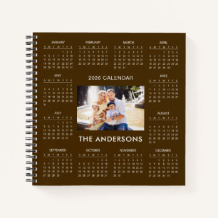 Add Your Own Family Photo 2026 Calendar    Notebook