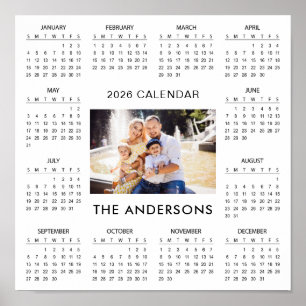 Add Your Own Family Photo 2026 Calendar    Poster