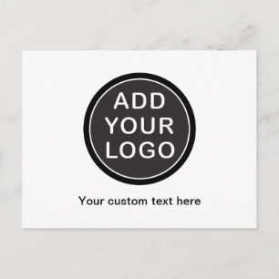 Add your own image and text business promotional postcard