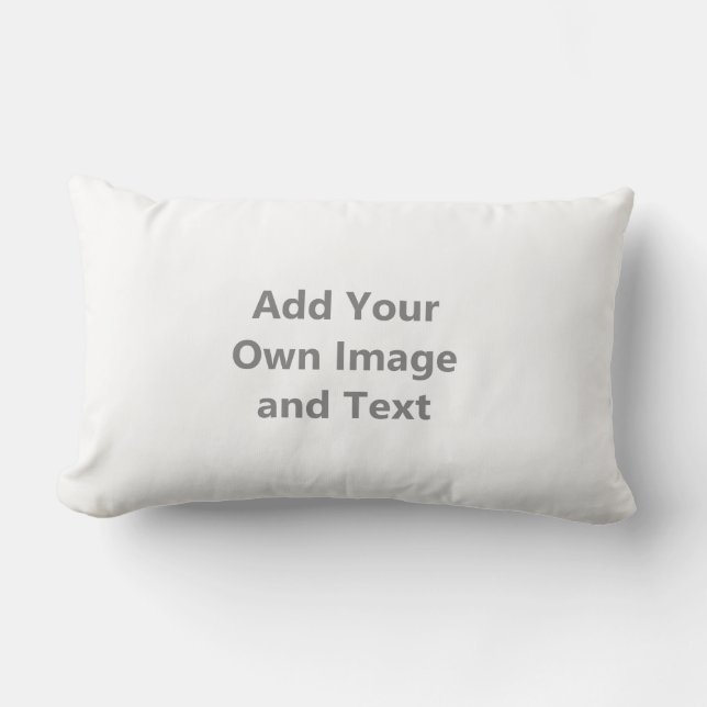 Add Your Own Image And Text Lumbar Cushion (Front)
