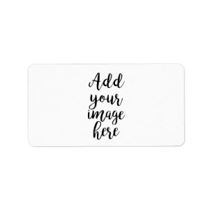 add your own Image customisable address labels