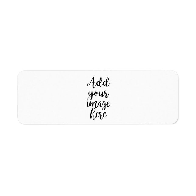 add your own Image customisable address labels (Front)