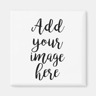 Add your own Image customisable square magnet