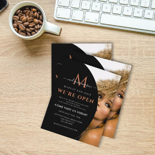 Add Your Own Image Elegant Modern Black Flyer