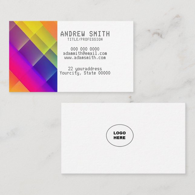 Add your own image lenticular Business Card (Front/Back)