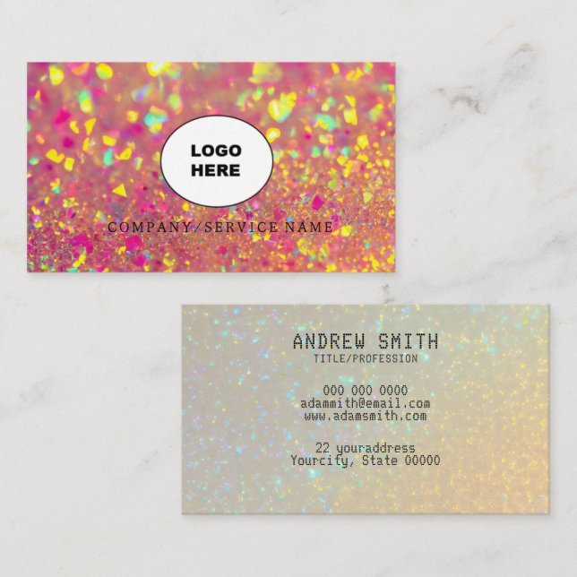 Add your own image opal Business Card (Front/Back)