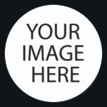 Add Your Own Image Or Text Classic Round Sticker<br><div class="desc">Add Your Own Image Or Text</div>