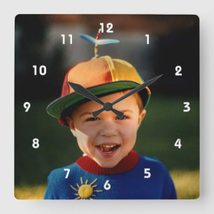 Add Your Own Image Precious Personalise Square Wall Clock