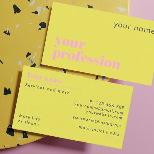 Add your own job name freelance Business Card
