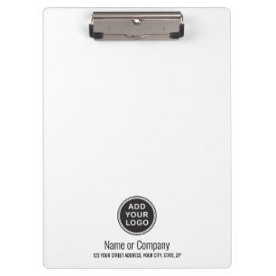 Add your own logo and text business clipboard