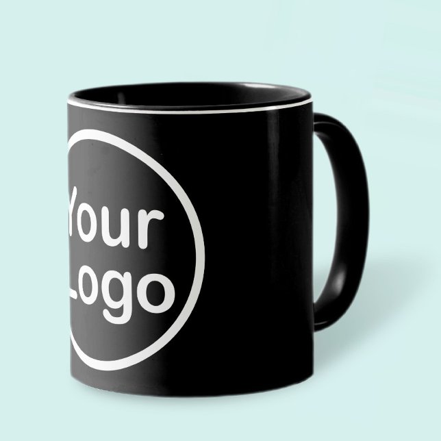 Add Your Own Logo | Black Background Mug (Creator Uploaded)
