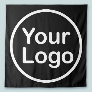 Add Your Own Logo Black Background Tapestry