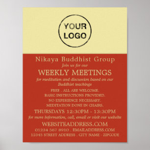 Add Your Own Logo, Buddhism, Buddhist Group Poster
