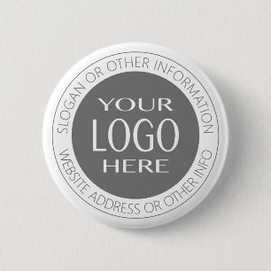 Add Your Own Logo & Circular Text 6 Cm Round Badge