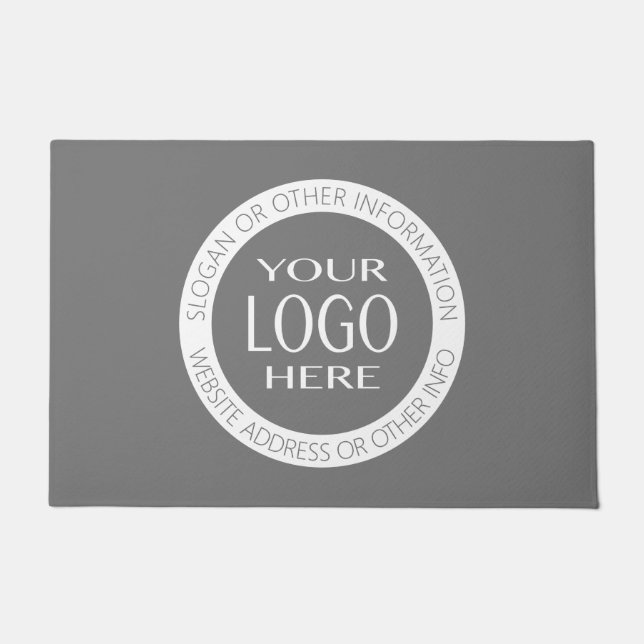 Add Your Own Logo & Circular Text Doormat (Front)