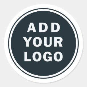 Add Your Own Logo Custom Business Brand Identity Classic Round Sticker