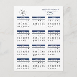 add your own logo custom text 2026 Calendar   Postcard