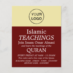 Add Your Own Logo, Islamic Teaching Advertising Flyer