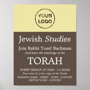 Add Your Own Logo, Judaism, Jewish Studies Advert Poster