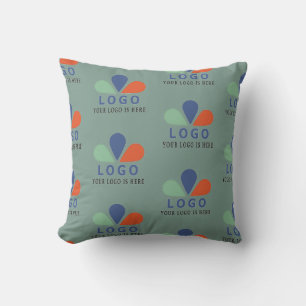ADD YOUR OWN LOGO.  THROW PILLOW