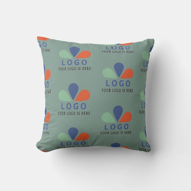 ADD YOUR OWN LOGO.  THROW PILLOW (Front)