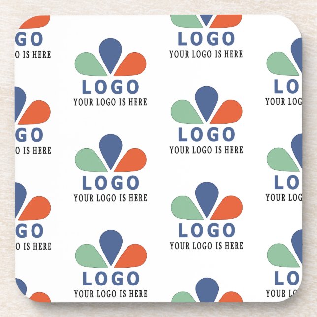 ADD YOUR OWN LOGO.  THROW PILLOW COASTER (Front)