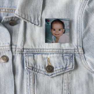Add Your Own Photo 15 Cm Square Badge