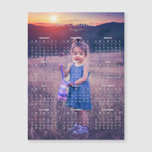 Add Your Own Photo 2021 Calendar   Magnetic Card