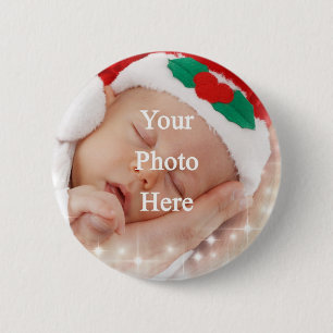 Add your own photo 6 cm round badge