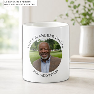 Add Your Own Photo and Election Campaign Title Coffee Mug