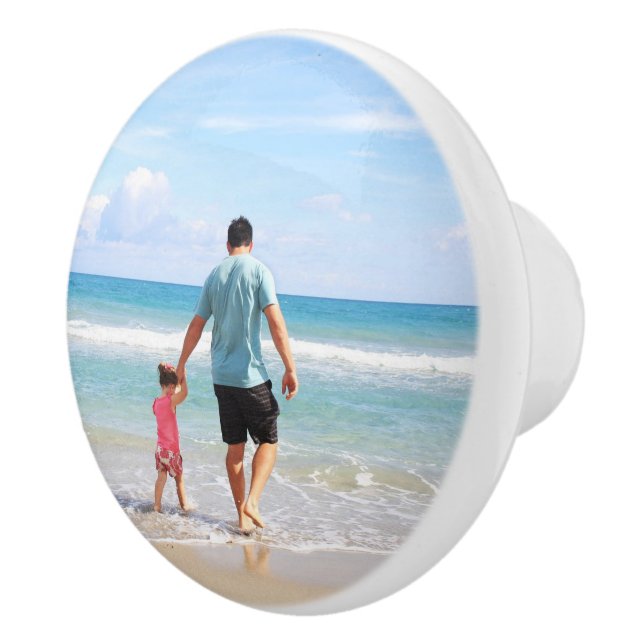 Add Your Own Photo and/or Text Ceramic Knob (Right)