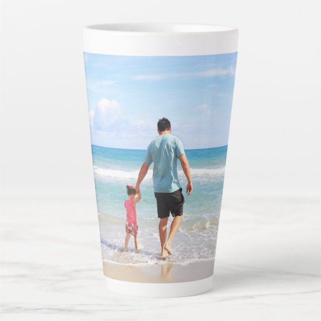 Add Your Own Photo and/or Text Latte Mug (Front)