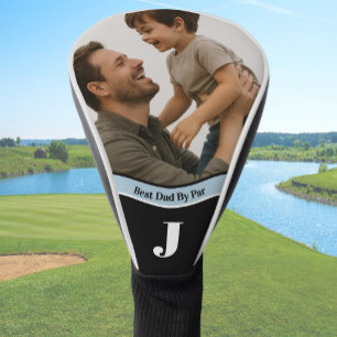 Add your own photo Best Dad template Golf Head Cover
