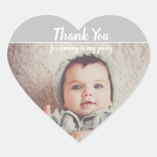 Add Your Own Photo Birthday Thank You  Stickers