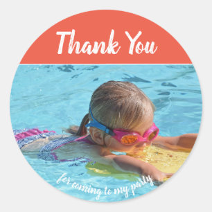 Add Your Own Photo Birthday Thank You Stickers